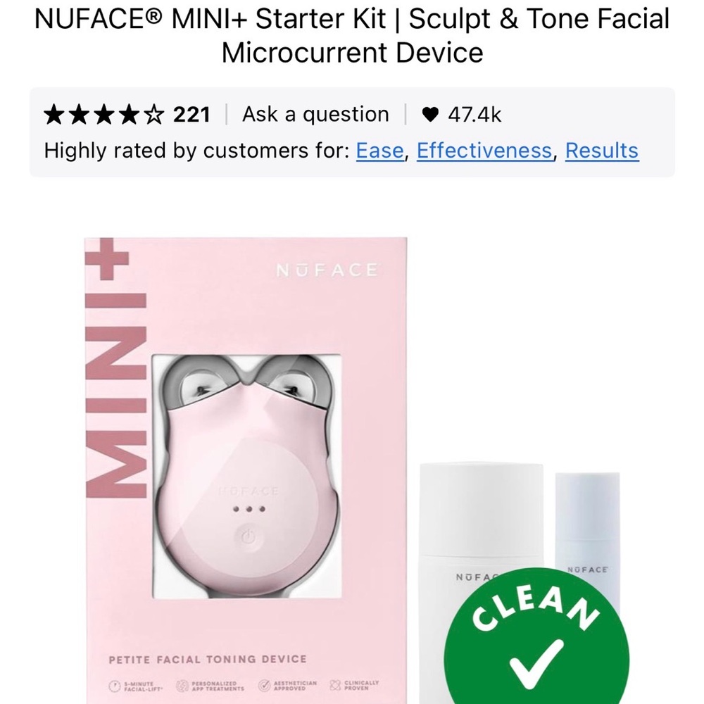 NuFace Mini+ Facial Toning Device
